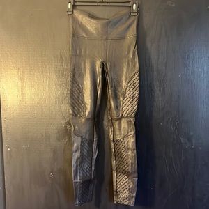 Spank Faux Leather Moto Leggings Sz M
